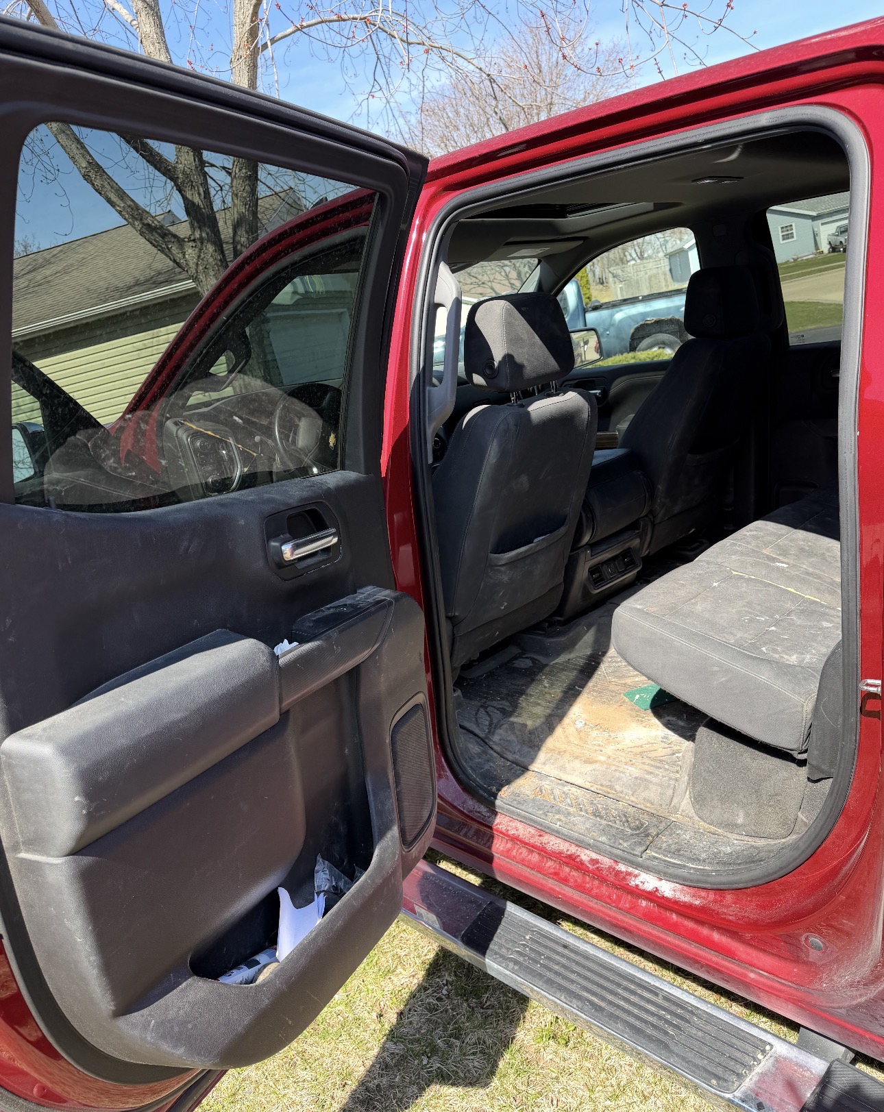Rear Seats & Carpet Before