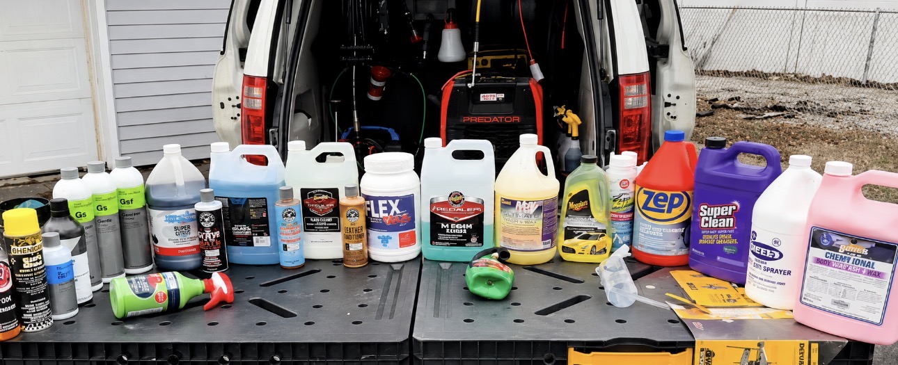 Zeus Auto Detailing professional product lineup